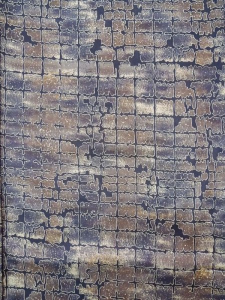 画像3: K0728E Mint  小紋 女性用着物  化繊   紫, 四角 【中古】 【USED】 【リサイクル】 ★★★★☆ (3)