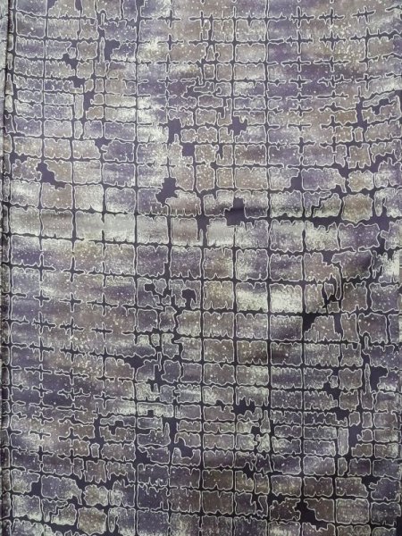 画像4: K0728E Mint  小紋 女性用着物  化繊   紫, 四角 【中古】 【USED】 【リサイクル】 ★★★★☆ (4)