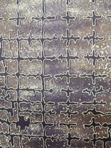 画像6: K0728E Mint  小紋 女性用着物  化繊   紫, 四角 【中古】 【USED】 【リサイクル】 ★★★★☆ (6)