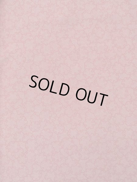 画像5: K0728O  江戸小紋 女性用着物 雪輪柄、"寺山存男" シルク（正絹） ヘザー（杢）  赤,  【中古】 【USED】 【リサイクル】 ★★★☆☆ (5)