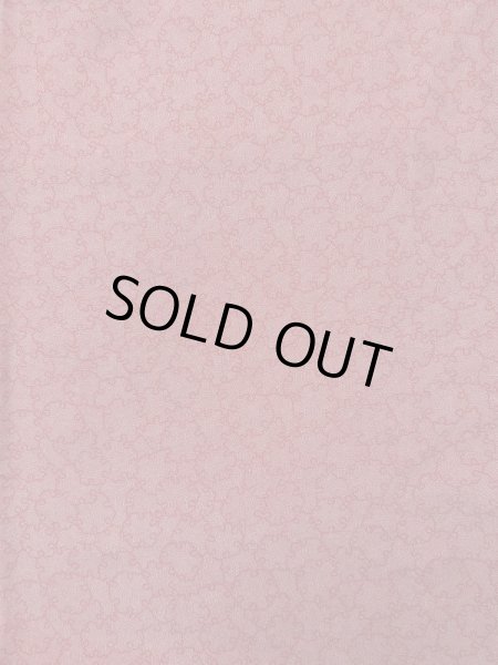 画像6: K0728O  江戸小紋 女性用着物 雪輪柄、"寺山存男" シルク（正絹） ヘザー（杢）  赤,  【中古】 【USED】 【リサイクル】 ★★★☆☆ (6)