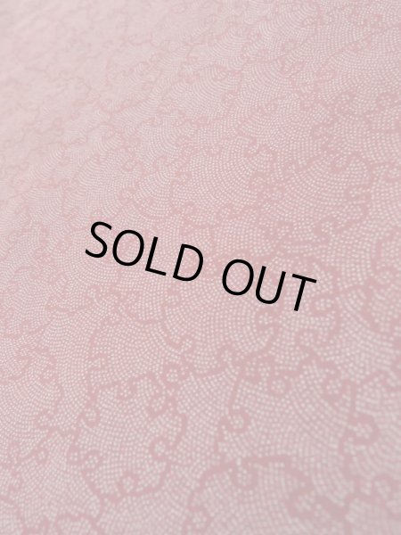 画像10: K0728O  江戸小紋 女性用着物 雪輪柄、"寺山存男" シルク（正絹） ヘザー（杢）  赤,  【中古】 【USED】 【リサイクル】 ★★★☆☆ (10)