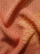 画像11: K0728P  小紋 女性用着物  シルク（正絹）   赤, 青海波 【中古】 【USED】 【リサイクル】 ★★★☆☆ (11)