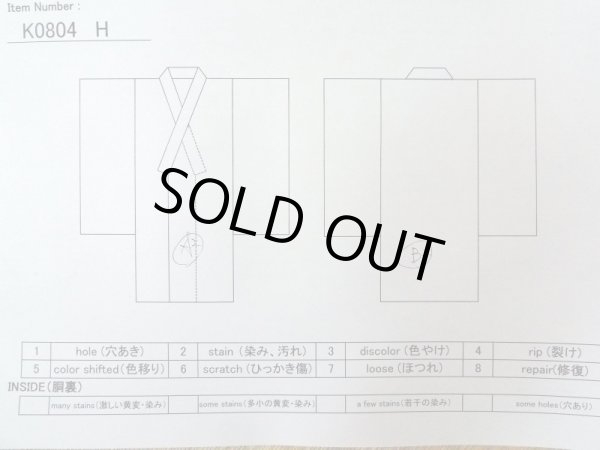 画像13: K0804H  江戸小紋 女性用着物 江戸小紋伝統工芸士:鎌内清 シルク(正絹) 淡い 薄い オフ ホワイト, 丸 【中古】 【USED】 【リサイクル】 ★★☆☆☆ (13)