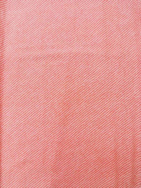 画像3: K0818O  小紋 女性用着物  シルク(正絹) 淡い  朱赤, かのこ 【中古】 【USED】 【リサイクル】 ★★★☆☆ (3)