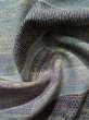 画像11: K0818V  小紋 女性用着物  シルク（正絹） 淡い ヘザー（杢） 紫, 抽象的模様 【中古】 【USED】 【リサイクル】 ★★☆☆☆ (11)