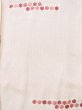画像3: K0820N  小紋 女性用着物  シルク（正絹） ヘザー（杢）  赤, 亀甲 【中古】 【USED】 【リサイクル】 ★★★☆☆ (3)