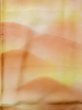 画像3: K0821C  小紋 女性用着物  シルク（正絹） 淡い  コーラル, 山 【中古】 【USED】 【リサイクル】 ★★★☆☆ (3)