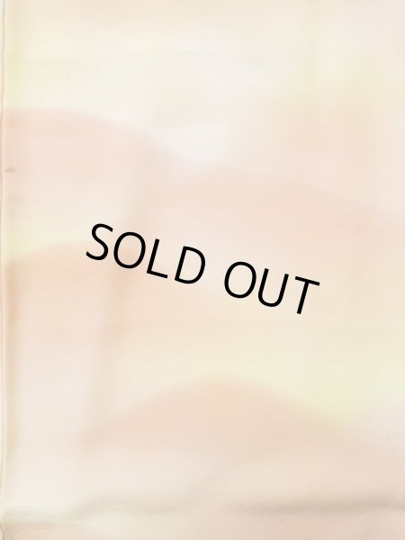 画像3: K0821C  小紋 女性用着物  シルク（正絹） 淡い  コーラル, 山 【中古】 【USED】 【リサイクル】 ★★★☆☆ (3)