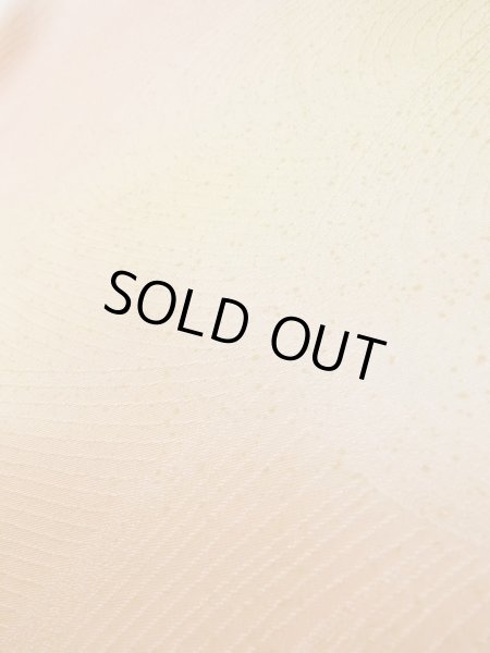 画像10: K0821C  小紋 女性用着物  シルク（正絹） 淡い  コーラル, 山 【中古】 【USED】 【リサイクル】 ★★★☆☆ (10)