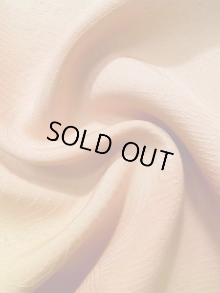 画像12: K0821C  小紋 女性用着物  シルク（正絹） 淡い  コーラル, 山 【中古】 【USED】 【リサイクル】 ★★★☆☆ (12)