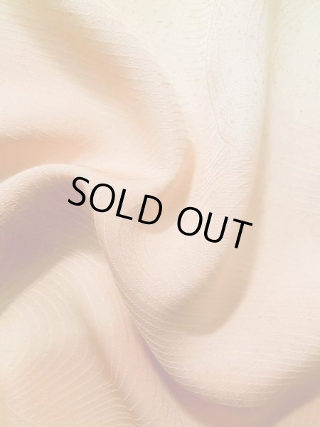 画像13: K0821C  小紋 女性用着物  シルク（正絹） 淡い  コーラル, 山 【中古】 【USED】 【リサイクル】 ★★★☆☆ (13)