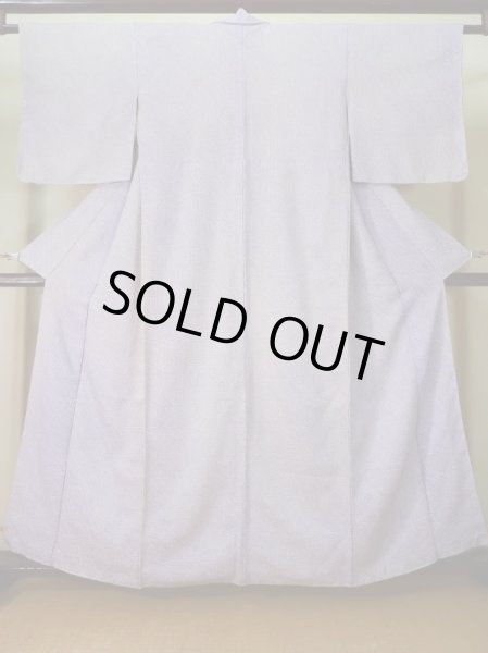 画像1: K0821D  小紋 女性用着物  シルク（正絹）   藤, かのこ 【中古】 【USED】 【リサイクル】 ★★☆☆☆ (1)