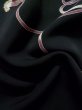 画像10: K1008B  羽織 女性用着物 組紐紋、笛 シルク（正絹）   黒, 房付き紐 【中古】 【USED】 【リサイクル】 ★★★☆☆ (10)