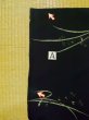 画像15: K1008N  羽織 女性用着物  シルク（正絹）   黒, 花 【中古】 【USED】 【リサイクル】 ★★★☆☆ (15)