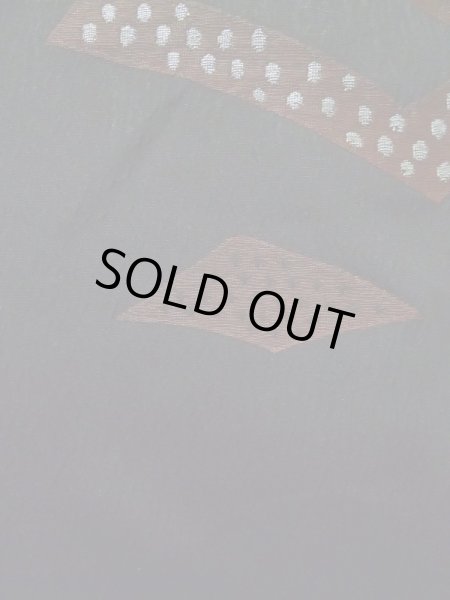 画像8: K1008S Mint  羽織 女性用着物  シルク（正絹）   黒, 抽象的模様 【中古】 【USED】 【リサイクル】 ★★★★☆ (8)