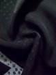 画像14: K1008S Mint  羽織 女性用着物  シルク（正絹）   黒, 抽象的模様 【中古】 【USED】 【リサイクル】 ★★★★☆ (14)