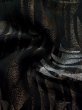 画像10: K1008T Mint  羽織 女性用着物  シルク（正絹）   黒, 抽象的模様 【中古】 【USED】 【リサイクル】 ★★★★☆ (10)