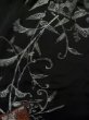 画像4: K1008U  羽織 女性用着物  シルク（正絹）   黒, 花 【中古】 【USED】 【リサイクル】 ★★★☆☆ (4)