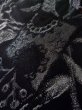 画像9: K1008U  羽織 女性用着物  シルク（正絹）   黒, 花 【中古】 【USED】 【リサイクル】 ★★★☆☆ (9)