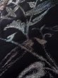 画像10: K1008U  羽織 女性用着物  シルク（正絹）   黒, 花 【中古】 【USED】 【リサイクル】 ★★★☆☆ (10)