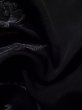 画像12: K1008U  羽織 女性用着物  シルク（正絹）   黒, 花 【中古】 【USED】 【リサイクル】 ★★★☆☆ (12)