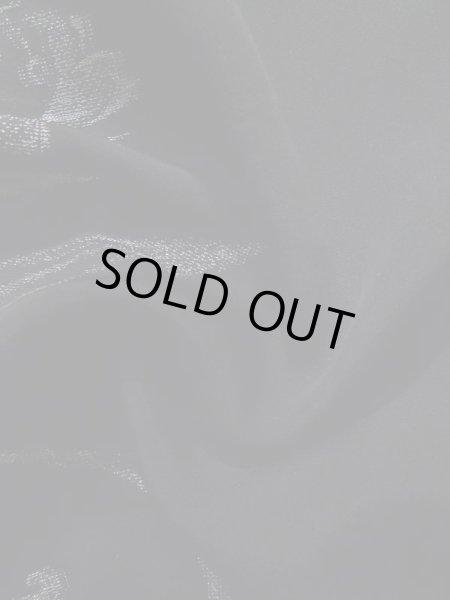 画像12: K1008U  羽織 女性用着物  シルク（正絹）   黒, 花 【中古】 【USED】 【リサイクル】 ★★★☆☆ (12)