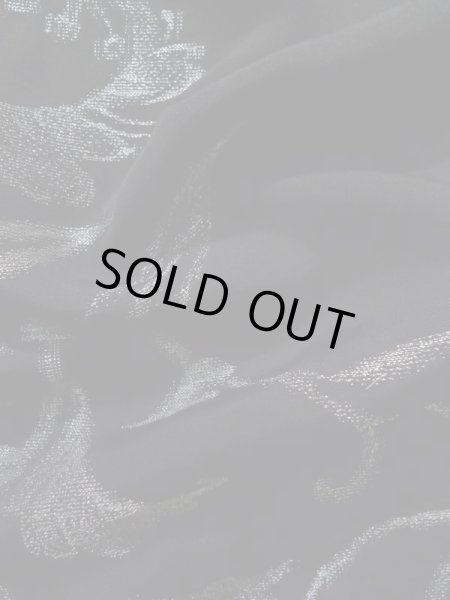 画像13: K1008U  羽織 女性用着物  シルク（正絹）   黒, 花 【中古】 【USED】 【リサイクル】 ★★★☆☆ (13)