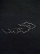 画像7: K1009C  羽織 女性用着物  シルク（正絹）   黒, 雲 【中古】 【USED】 【リサイクル】 ★★☆☆☆ (7)