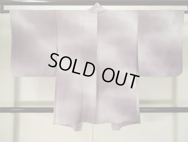 画像2: K1014F  羽織 女性用着物  シルク（正絹） 薄い  藤, 花 【中古】 【USED】 【リサイクル】 ★★★☆☆ (2)