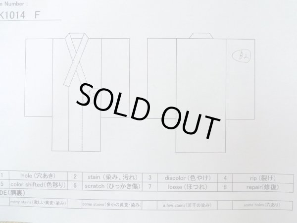 画像13: K1014F  羽織 女性用着物  シルク（正絹） 薄い  藤, 花 【中古】 【USED】 【リサイクル】 ★★★☆☆ (13)
