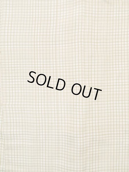 画像3: K1014L  羽織 女性用着物  シルク（正絹）   クリーム, チェック柄 【中古】 【USED】 【リサイクル】 ★★☆☆☆ (3)