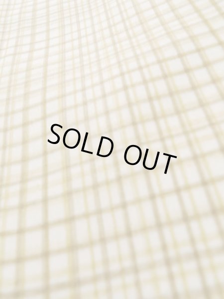 画像8: K1014L  羽織 女性用着物  シルク（正絹）   クリーム, チェック柄 【中古】 【USED】 【リサイクル】 ★★☆☆☆ (8)