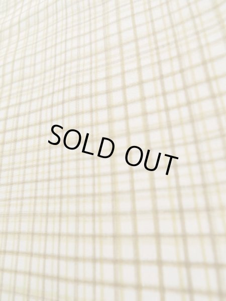 画像10: K1014L  羽織 女性用着物  シルク（正絹）   クリーム, チェック柄 【中古】 【USED】 【リサイクル】 ★★☆☆☆ (10)