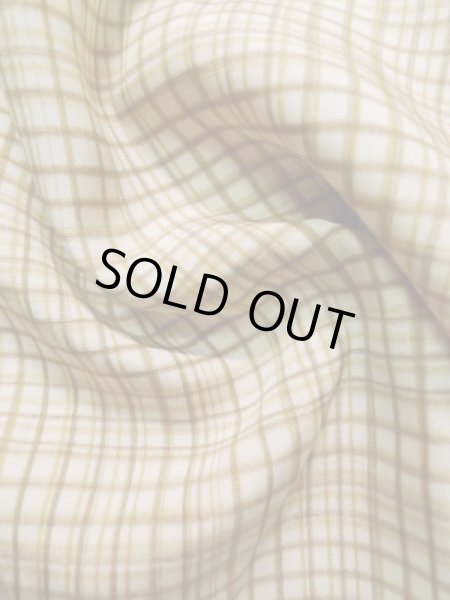 画像11: K1014L  羽織 女性用着物  シルク（正絹）   クリーム, チェック柄 【中古】 【USED】 【リサイクル】 ★★☆☆☆ (11)