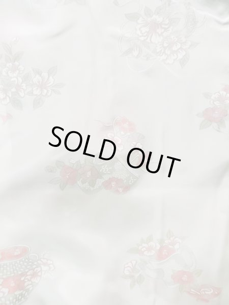 画像13: K1020F  羽織 女性用着物  シルク(正絹)   水色, 抽象的模様 【中古】 【USED】 【リサイクル】 ★★☆☆☆ (13)