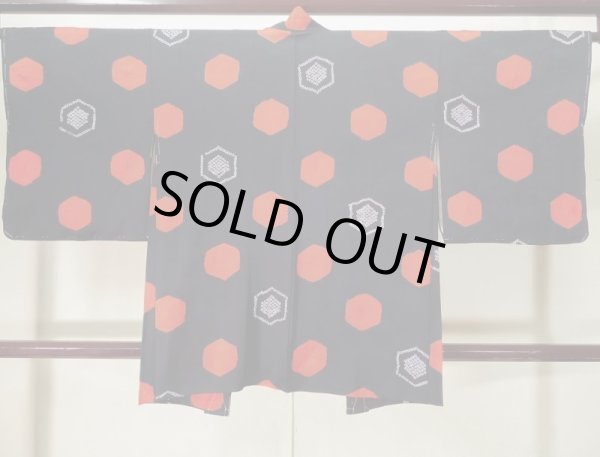 画像2: K1027F Mint  羽織 女性用着物  シルク（正絹）   黒,  【中古】 【USED】 【リサイクル】 ★★★★★ (2)