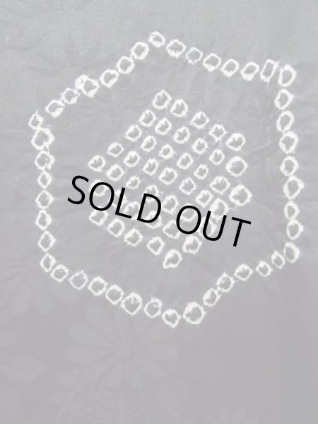 画像7: K1027F Mint  羽織 女性用着物  シルク（正絹）   黒,  【中古】 【USED】 【リサイクル】 ★★★★★ (7)