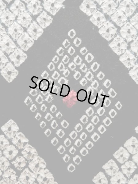 画像5: K1027I Mint  羽織 女性用着物  シルク(正絹)   黒, 菱 【中古】 【USED】 【リサイクル】 ★★★★☆ (5)