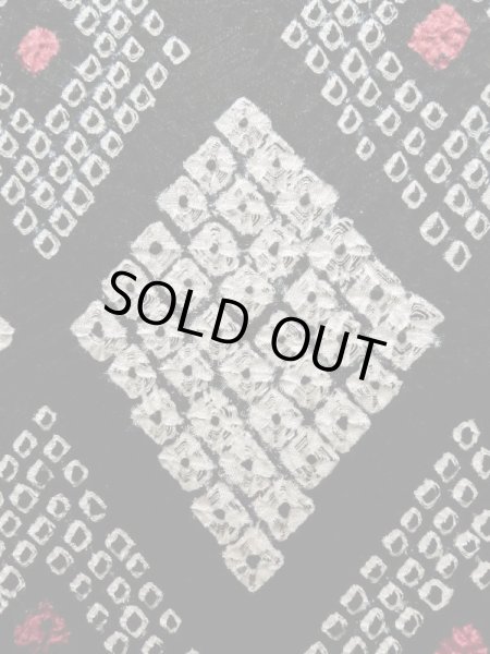 画像6: K1027I Mint  羽織 女性用着物  シルク(正絹)   黒, 菱 【中古】 【USED】 【リサイクル】 ★★★★☆ (6)