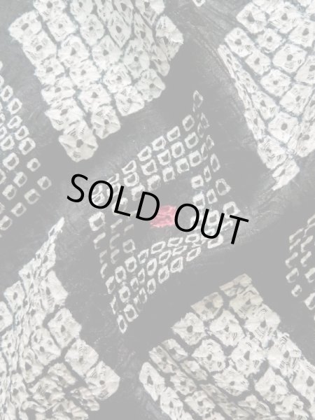 画像10: K1027I Mint  羽織 女性用着物  シルク(正絹)   黒, 菱 【中古】 【USED】 【リサイクル】 ★★★★☆ (10)