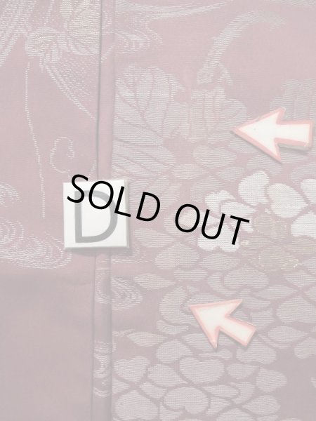 画像19: K1027U  羽織 女性用着物  シルク(正絹) 深い  紫, つた 【中古】 【USED】 【リサイクル】 ★★☆☆☆ (19)