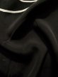 画像10: K1027W  羽織 女性用着物  シルク（正絹）   黒, 花 【中古】 【USED】 【リサイクル】 ★★☆☆☆ (10)