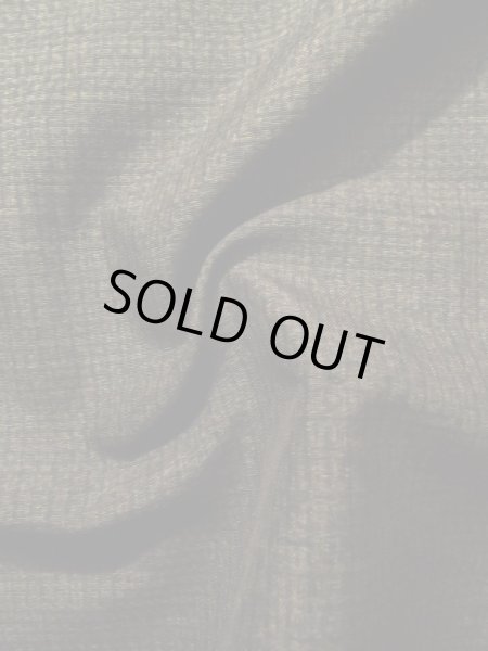 画像8: K1028B  羽織 男性用着物  シルク（正絹） ヘザー（杢） 深い ブラウン（茶色）, チェック柄 【中古】 【USED】 【リサイクル】 ★☆☆☆☆ (8)