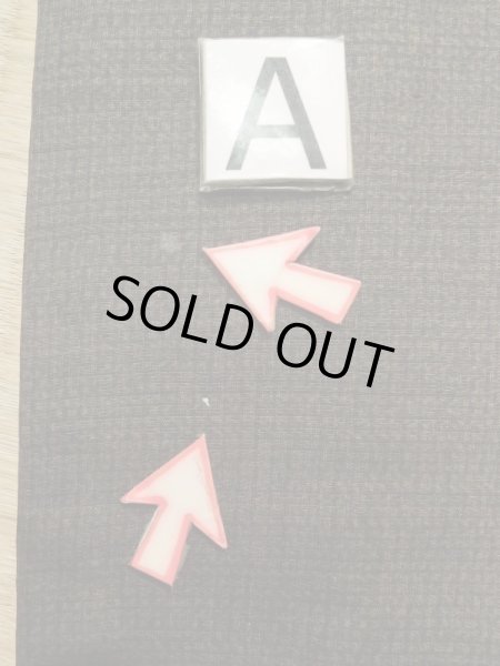 画像13: K1028B  羽織 男性用着物  シルク（正絹） ヘザー（杢） 深い ブラウン（茶色）, チェック柄 【中古】 【USED】 【リサイクル】 ★☆☆☆☆ (13)