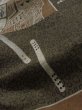 画像11: K1104P  羽織 男性用着物 裏：レアデザイン シルク（正絹） ダークな  ブラウン（茶色）,  【中古】 【USED】 【リサイクル】 ★☆☆☆☆ (11)