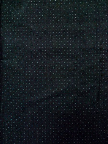 画像12: K1104S  羽織 男性用着物 珍しい柄です シルク（正絹）   黒, 小さな点々 【中古】 【USED】 【リサイクル】 ★★★☆☆ (12)