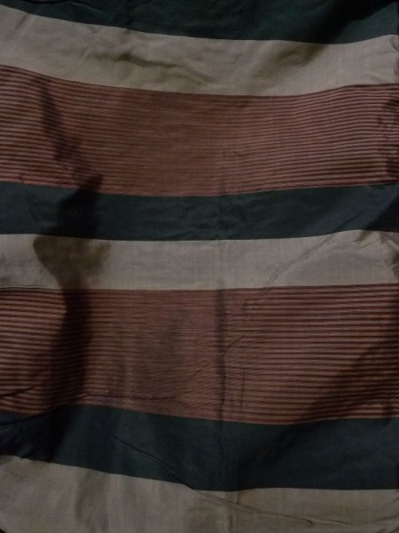 画像4: K1104T  羽織 男性用着物 綿入り シルク(正絹)   黒,  【中古】 【USED】 【リサイクル】 ★☆☆☆☆ (4)