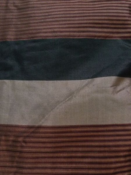 画像5: K1104T  羽織 男性用着物 綿入り シルク(正絹)   黒,  【中古】 【USED】 【リサイクル】 ★☆☆☆☆ (5)