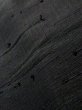 画像13: K1104T  羽織 男性用着物 綿入り シルク（正絹）   黒,  【中古】 【USED】 【リサイクル】 ★☆☆☆☆ (13)